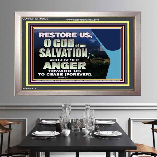 GOD OF OUR SALVATION  Scripture Wall Art  GWVICTOR10573  