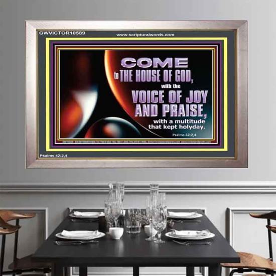 THE VOICE OF JOY AND PRAISE  Wall Décor  GWVICTOR10589  