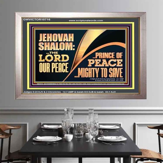 JEHOVAHSHALOM THE LORD OUR PEACE PRINCE OF PEACE  Church Portrait  GWVICTOR10716  