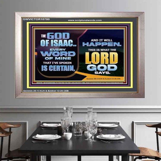 THE WORD OF THE LORD IS CERTAIN AND IT WILL HAPPEN  Modern Christian Wall Décor  GWVICTOR10780  