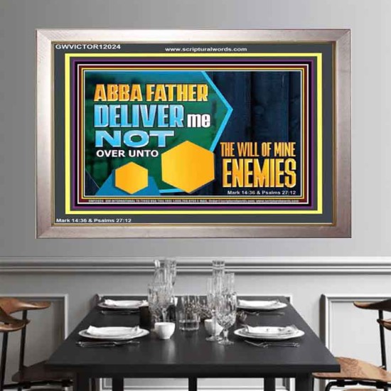 DELIVER ME NOT OVER UNTO THE WILL OF MINE ENEMIES  Children Room Wall Portrait  GWVICTOR12024  