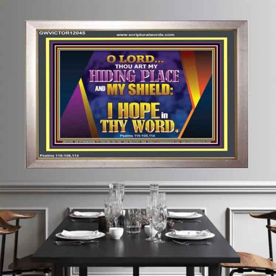 THOU ART MY HIDING PLACE AND SHIELD  Bible Verses Wall Art Portrait  GWVICTOR12045  