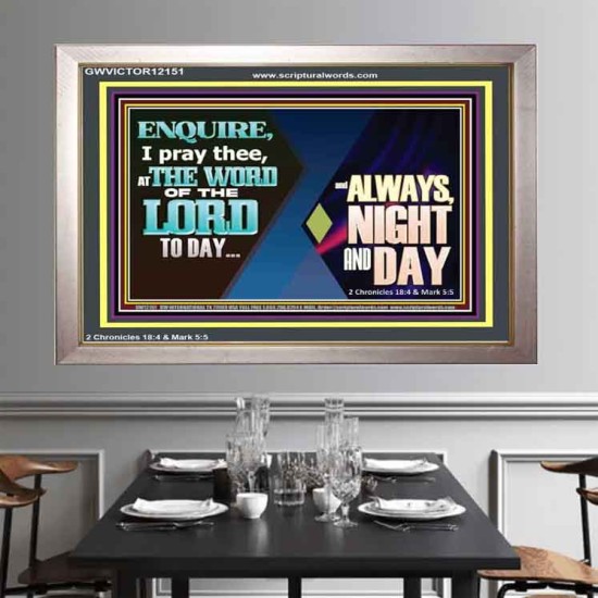 THE WORD OF THE LORD TO DAY  New Wall Décor  GWVICTOR12151  