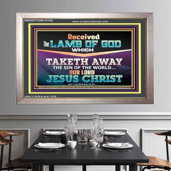 RECEIVED THE LAMB OF GOD OUR LORD JESUS CHRIST  Art & Décor Portrait  GWVICTOR12153  