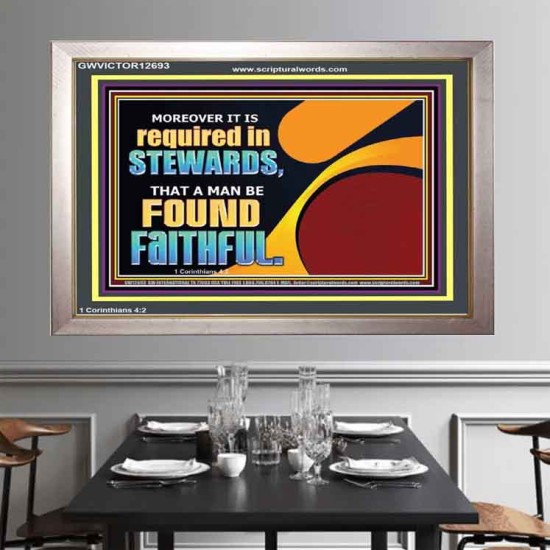 BE FOUND FAITHFUL  Scriptural Wall Art  GWVICTOR12693  