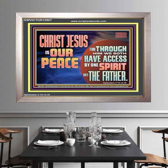 CHRIST JESUS IS OUR PEACE  Christian Paintings Portrait  GWVICTOR12967  