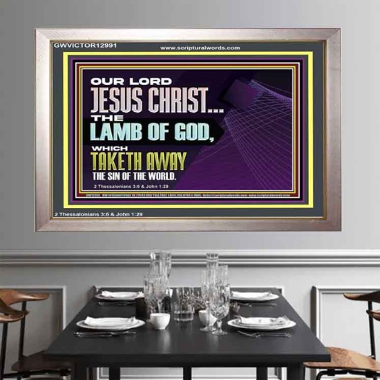 THE LAMB OF GOD WHICH TAKETH AWAY THE SIN OF THE WORLD  Children Room Wall Portrait  GWVICTOR12991  