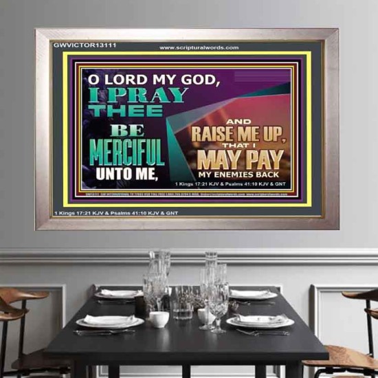 MY GOD RAISE ME UP THAT I MAY PAY MY ENEMIES BACK  Biblical Art Portrait  GWVICTOR13111  