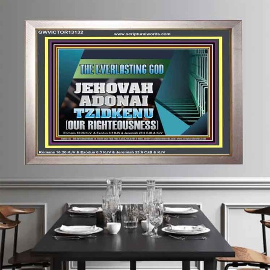 THE EVERLASTING GOD JEHOVAH ADONAI TZIDKENU OUR RIGHTEOUSNESS  Contemporary Christian Paintings Portrait  GWVICTOR13132  