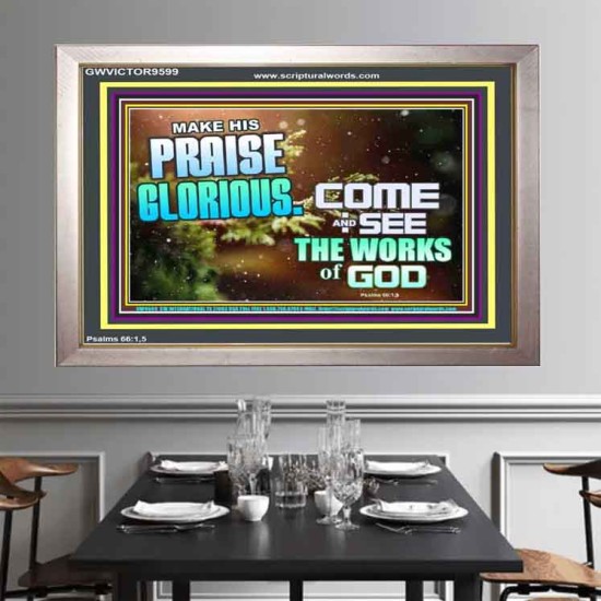 MAKE HIS PRAISE GLORIOUS  Modern Art Portrait  GWVICTOR9599  