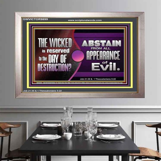 THE WICKED RESERVED FOR DAY OF DESTRUCTION  Portrait Scripture Décor  GWVICTOR9899  