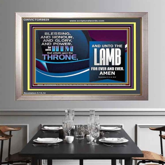 THE ONE SEATED ON THE THRONE  Contemporary Christian Wall Art Portrait  GWVICTOR9929  