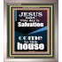 SALVATION IS COME TO THIS HOUSE  Unique Scriptural Picture  GWVICTOR10000  "14x16"