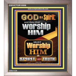 WORSHIP HIM IN SPIRIT AND TRUTH  Children Room Portrait  GWVICTOR10006  "14x16"