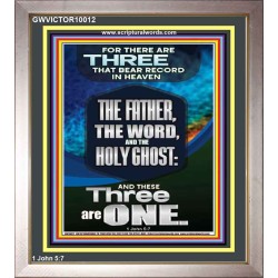 THE THREE THAT BEAR RECORD IN HEAVEN  Righteous Living Christian Portrait  GWVICTOR10012  