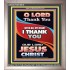 THANK YOU OUR LORD JESUS CHRIST  Sanctuary Wall Portrait  GWVICTOR10016  "14x16"