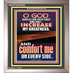 O GOD INCREASE MY GREATNESS  Church Portrait  GWVICTOR10023  "14x16"
