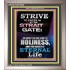 STRAIT GATE LEADS TO HOLINESS THE RESULT ETERNAL LIFE  Ultimate Inspirational Wall Art Portrait  GWVICTOR10026  "14x16"