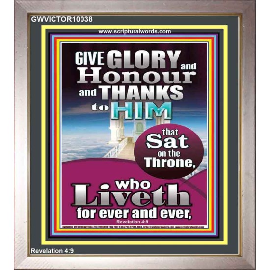 GIVE GLORY AND HONOUR TO JEHOVAH EL SHADDAI  Biblical Art Portrait  GWVICTOR10038  
