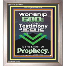 TESTIMONY OF JESUS IS THE SPIRIT OF PROPHECY  Kitchen Wall Décor  GWVICTOR10046  "14x16"