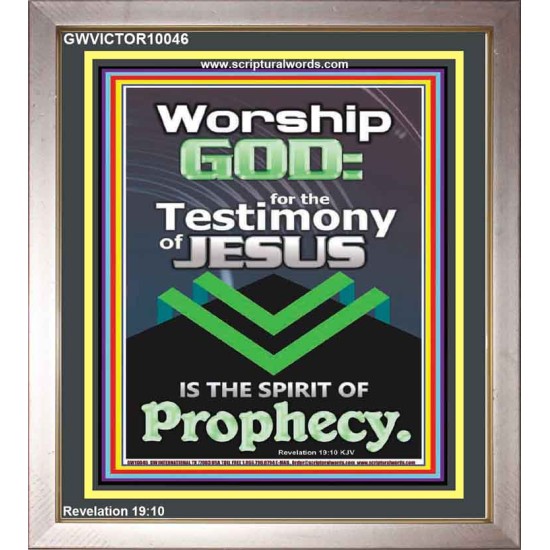 TESTIMONY OF JESUS IS THE SPIRIT OF PROPHECY  Kitchen Wall Décor  GWVICTOR10046  