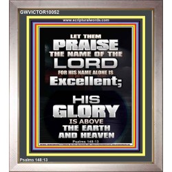 LET THEM PRAISE THE NAME OF THE LORD  Bathroom Wall Art Picture  GWVICTOR10052  "14x16"