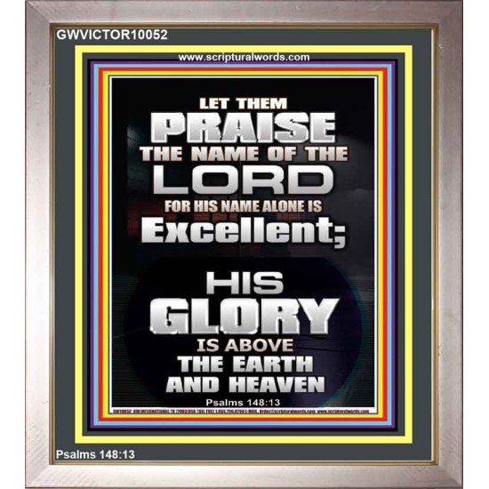 LET THEM PRAISE THE NAME OF THE LORD  Bathroom Wall Art Picture  GWVICTOR10052  