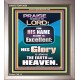 HIS GLORY IS ABOVE THE EARTH AND HEAVEN  Large Wall Art Portrait  GWVICTOR10054  