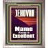 JEHOVAH NAME ALONE IS EXCELLENT  Scriptural Art Picture  GWVICTOR10055  "14x16"