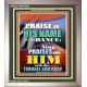 PRAISE HIM IN DANCE, TIMBREL AND HARP  Modern Art Picture  GWVICTOR10057  