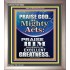 PRAISE FOR HIS MIGHTY ACTS AND EXCELLENT GREATNESS  Inspirational Bible Verse  GWVICTOR10062  "14x16"