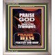 PRAISE HIM WITH TRUMPET, PSALTERY AND HARP  Inspirational Bible Verses Portrait  GWVICTOR10063  