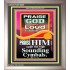 PRAISE HIM WITH LOUD CYMBALS  Bible Verse Online  GWVICTOR10065  "14x16"