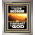 WE SHALL ALL GIVE ACCOUNT OF OUR LIFE TO GOD  Scriptural Décor Portrait  GWVICTOR10069  "14x16"