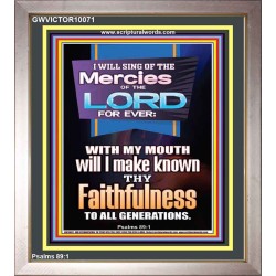 SING OF THE MERCY OF THE LORD  Décor Art Work  GWVICTOR10071  "14x16"