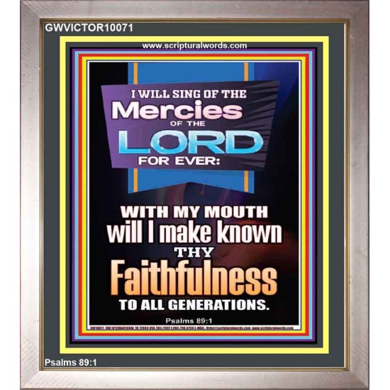 SING OF THE MERCY OF THE LORD  Décor Art Work  GWVICTOR10071  