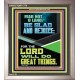 THE LORD WILL DO GREAT THINGS  Christian Paintings  GWVICTOR11774  