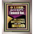 ACCEPT THE FREEWILL OFFERINGS OF MY MOUTH  Encouraging Bible Verse Portrait  GWVICTOR11777  "14x16"