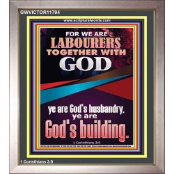 BE A CO-LABOURERS WITH GOD IN JEHOVAH HUSBANDRY  Christian Art Portrait  GWVICTOR11794  "14x16"