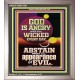 GOD IS ANGRY WITH THE WICKED EVERY DAY ABSTAIN FROM EVIL  Scriptural Décor  GWVICTOR11801  