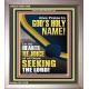 GIVE PRAISE TO GOD'S HOLY NAME  Bible Verse Portrait  GWVICTOR11809  