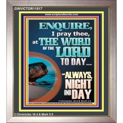 STUDY THE WORD OF THE LORD DAY AND NIGHT  Large Wall Accents & Wall Portrait  GWVICTOR11817  "14x16"