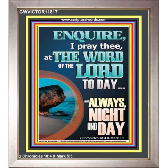 STUDY THE WORD OF THE LORD DAY AND NIGHT  Large Wall Accents & Wall Portrait  GWVICTOR11817  