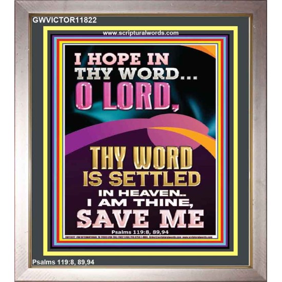 I AM THINE SAVE ME O LORD  Christian Quote Portrait  GWVICTOR11822  