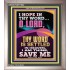 I AM THINE SAVE ME O LORD  Christian Quote Portrait  GWVICTOR11822  "14x16"