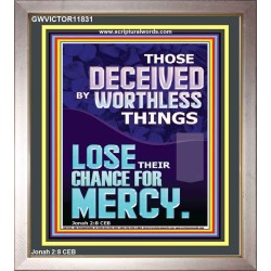 DONT BE DECEIVED BY WORTHLESS THINGS  Custom Biblical Paintings  GWVICTOR11831  "14x16"