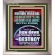 OVERTHROW THEIR ALTARS AND BREAK THEIR PILLARS  Custom Wall Scriptural Art  GWVICTOR11833  