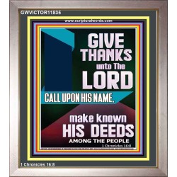 MAKE KNOWN HIS DEEDS AMONG THE PEOPLE  Custom Christian Artwork Portrait  GWVICTOR11835  "14x16"