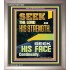 SEEK THE FACE OF GOD CONTINUALLY  Unique Scriptural ArtWork  GWVICTOR11838  "14x16"