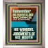 HIS MARVELLOUS WONDERS AND THE JUDGEMENTS OF HIS MOUTH  Custom Modern Wall Art  GWVICTOR11839  "14x16"